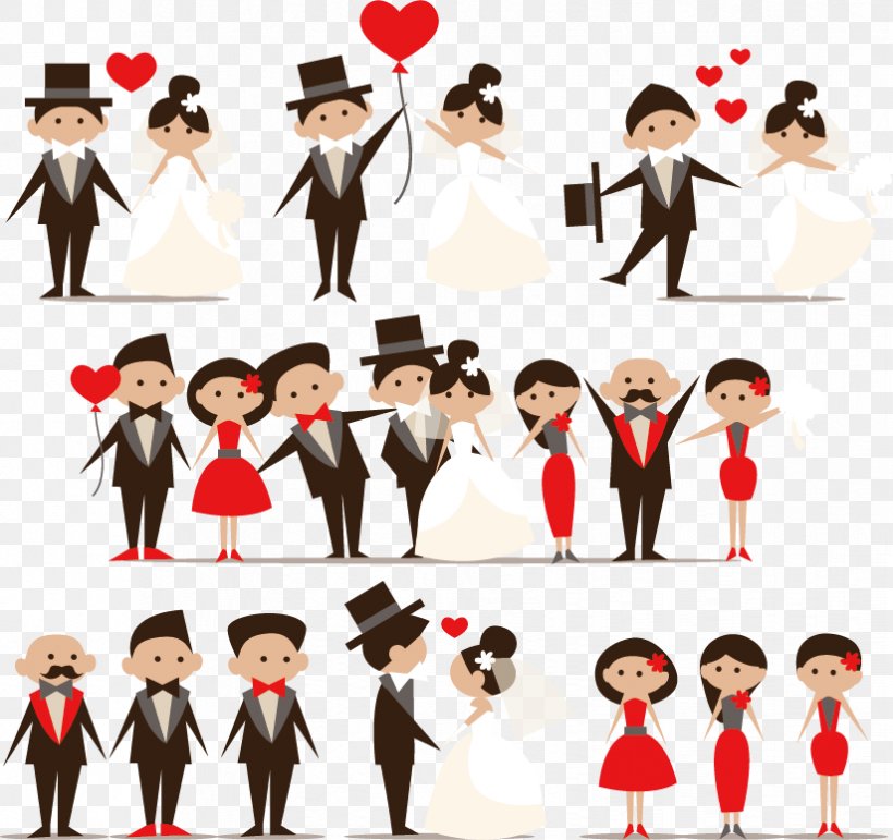Cartoon Wedding Marriage Clip Art, PNG, 824x775px, Watercolor, Cartoon, Flower, Frame, Heart Download Free