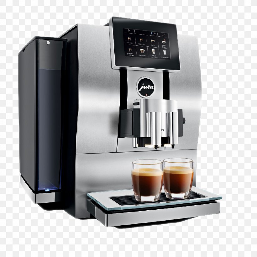 Coffee Cafe Espresso Jura Elektroapparate Caffè Mocha, PNG, 1024x1024px, Coffee, Cafe, Coffeemaker, Drip Coffee Maker, Espresso Download Free