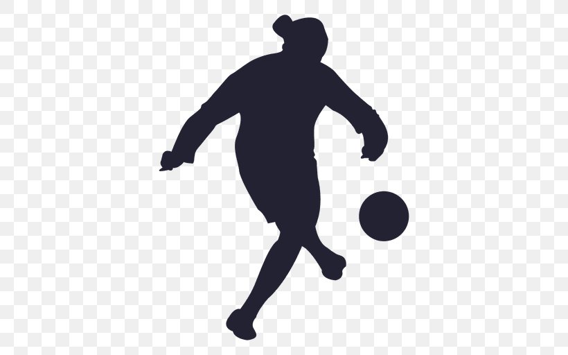 Football Player Silhouette Women's Association Football, PNG, 512x512px, Football, Association Football Culture, Ball, Cristiano Ronaldo, Football Player Download Free