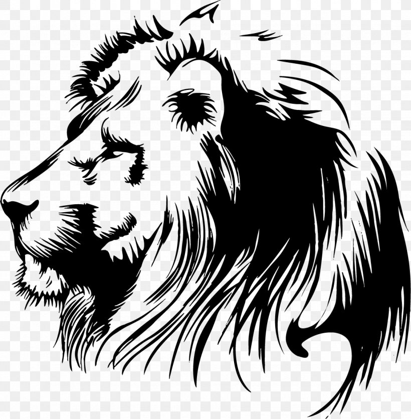 Lion Stencil Clip Art, PNG, 1129x1151px, Lion, Art, Big Cats, Black And White, Carnivoran Download Free