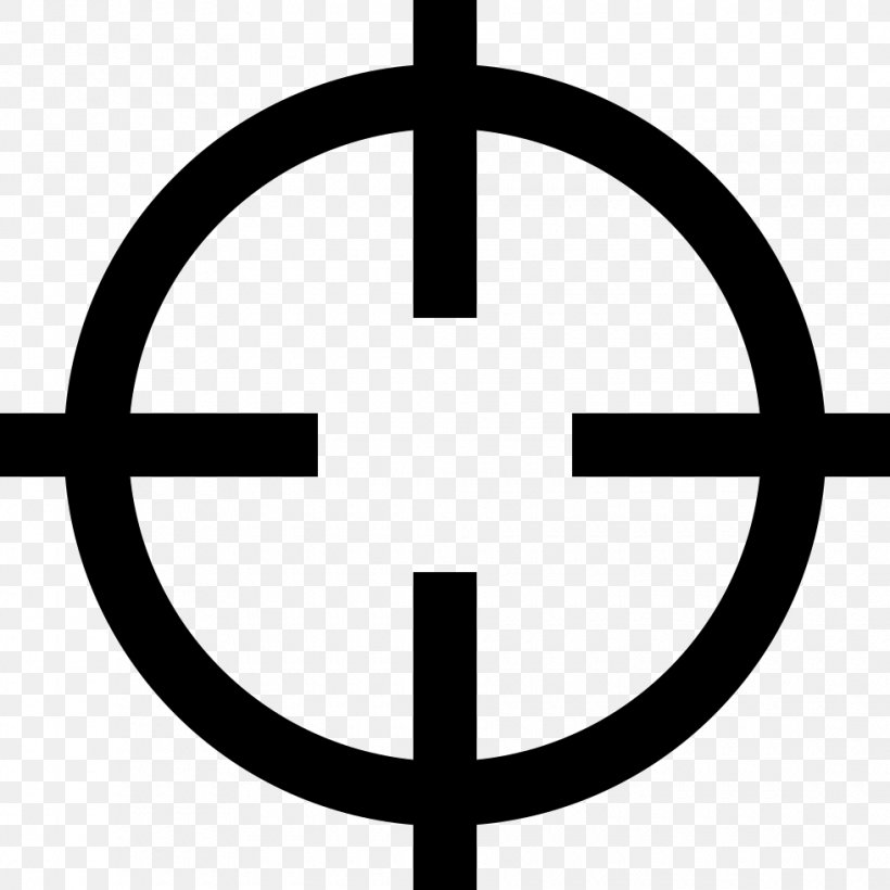 Reticle, PNG, 980x980px, Reticle, Area, Black And White, Symbol, User Interface Download Free