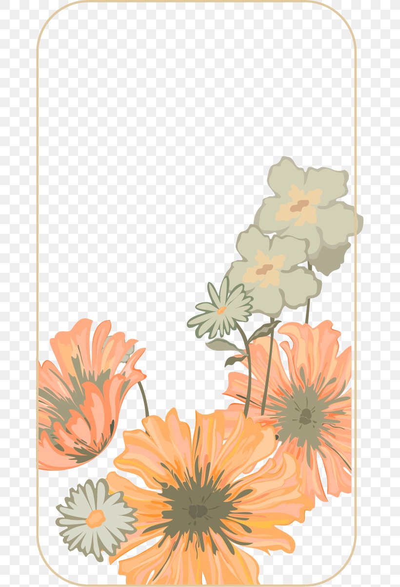 Floral Design Transvaal Daisy Common Sunflower Pattern, PNG, 672x1205px, Floral Design, Common Sunflower, Flora, Floristry, Flower Download Free