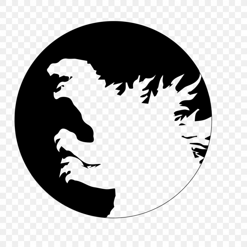 Godzilla Minimalism Film Poster, PNG, 1024x1024px, Godzilla, Art, Black, Black And White, Canvas Download Free