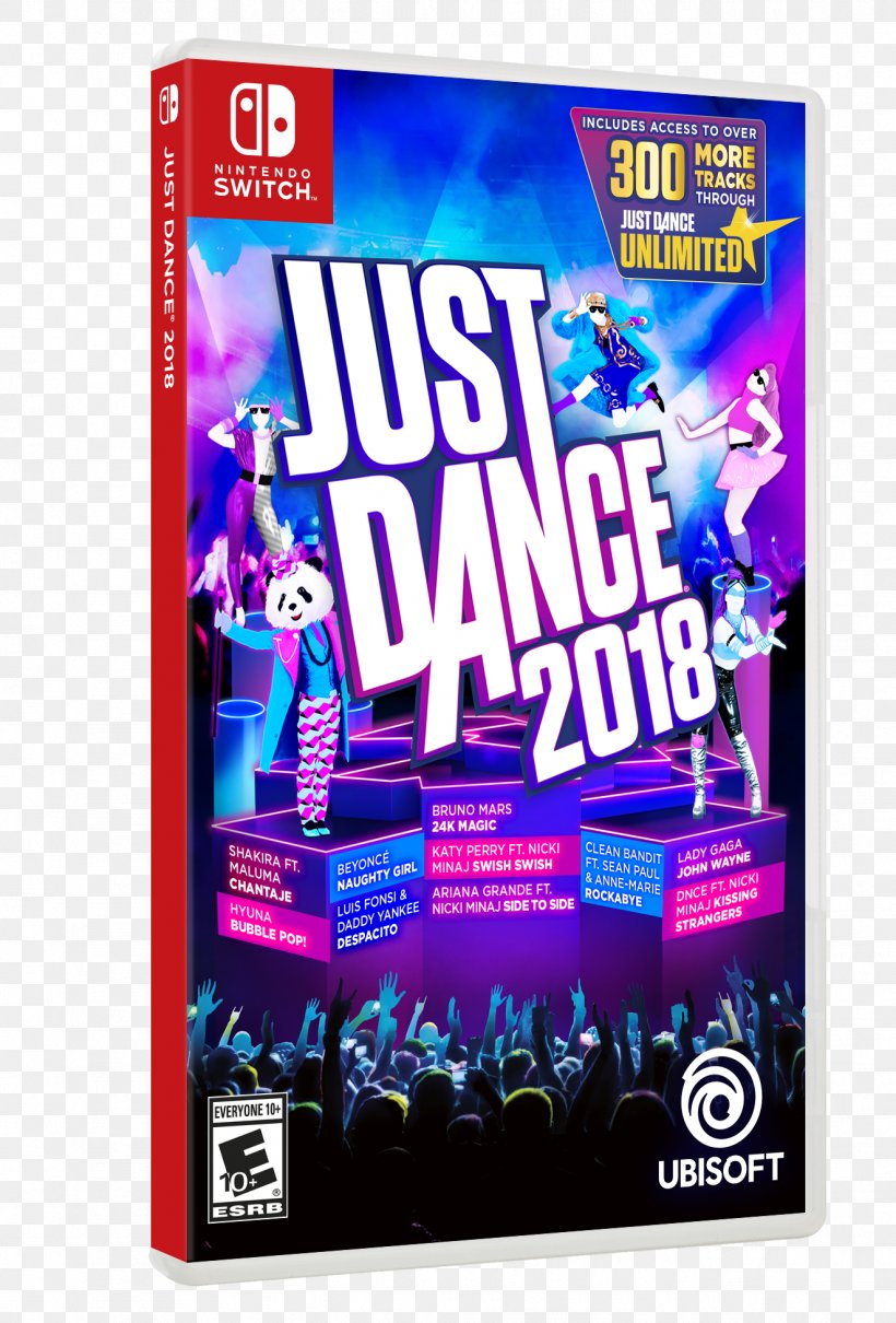 Just Dance 2018 Video Games Nintendo Switch Brand, PNG, 1323x1953px, Just Dance 2018, Brand, Dvd, Electric Blue, Game Download Free