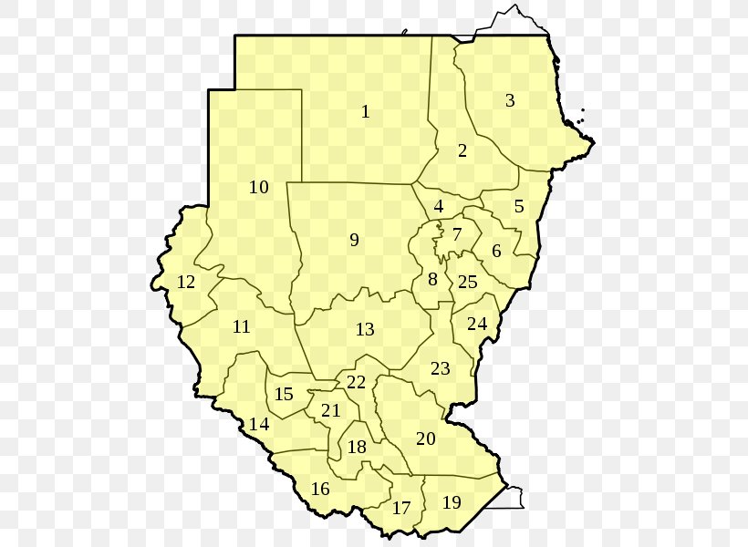 States Of Sudan El-Gadarif Northern Bahr El Ghazal, PNG, 507x600px, States Of Sudan, Al Qadarif, Area, Ecoregion, Lakes Download Free