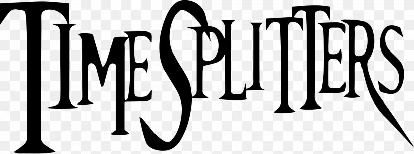 TimeSplitters 2 TimeSplitters: Future Perfect PlayStation 2 Second Sight, PNG, 1920x716px, Timesplitters 2, Black, Black And White, Brand, Calligraphy Download Free