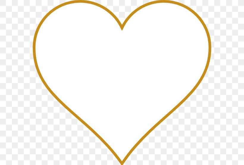 gold heart clipart