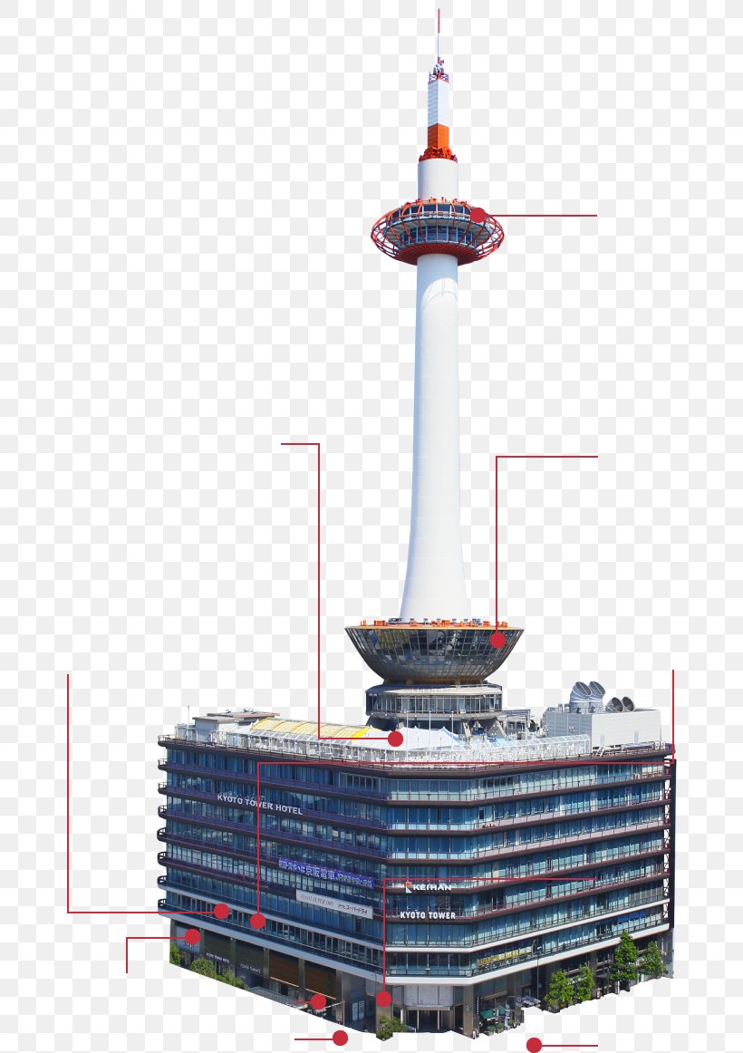 Kyoto Tower Observation Tower Landmark Kyōto Station, PNG, 674x1162px, Tower, Food, Godzilla, Hotel, Kyoto Download Free