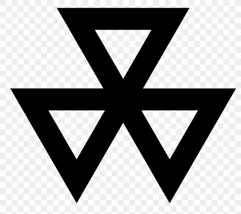 Symbol Valknut Triangle Meaning, PNG, 864x768px, Symbol, Black, Black And White, Borromean Rings, Brand Download Free