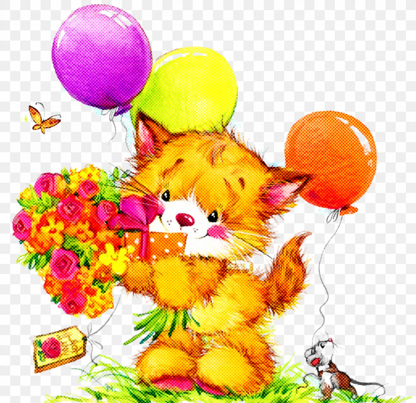 Easter Bunny, PNG, 1024x992px, Watercolor Cat, Balloon, Cute Cat, Easter Bunny, Party Supply Download Free