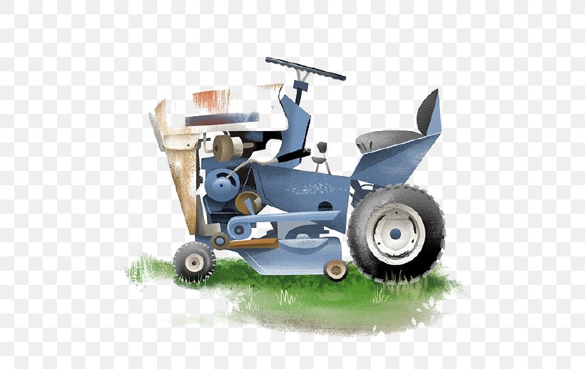 Tractor Cartoon, PNG, 690x518px, Tractor, Cartoon, Drawing, Grass, Hardware Download Free