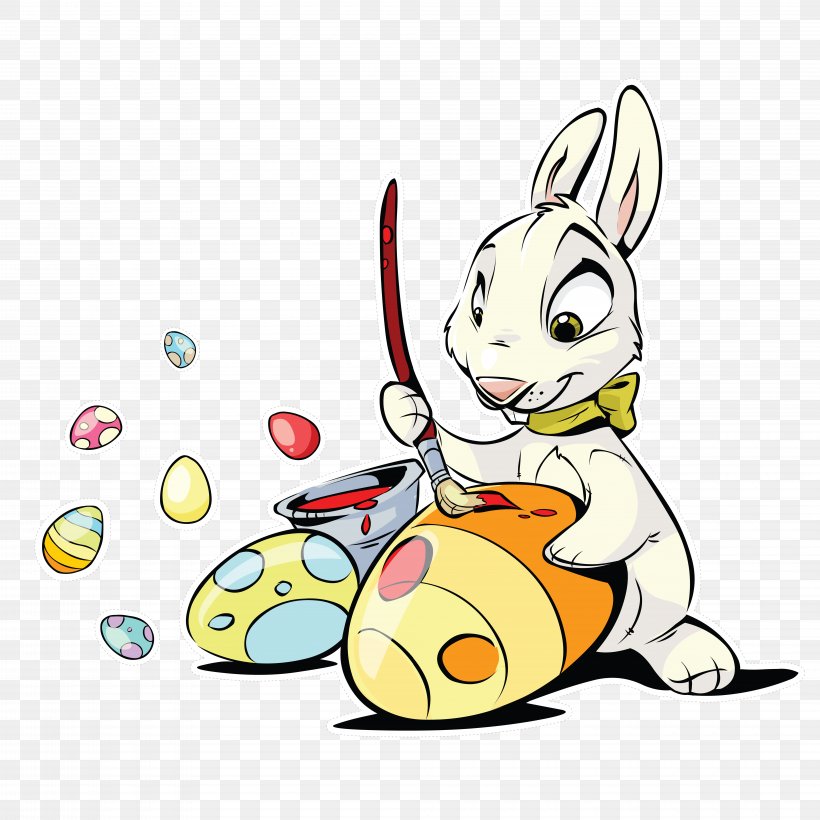 Easter Bunny Easter Egg Rabbit Clip Art, PNG, 8000x8000px, Easter Bunny, Art, Cartoon, Easter, Easter Basket Download Free