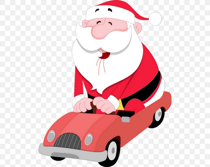 Santa Claus Christmas Day Euclidean Vector Illustration Art, PNG, 520x650px, Santa Claus, Animated Cartoon, Animation, Art, Car Download Free