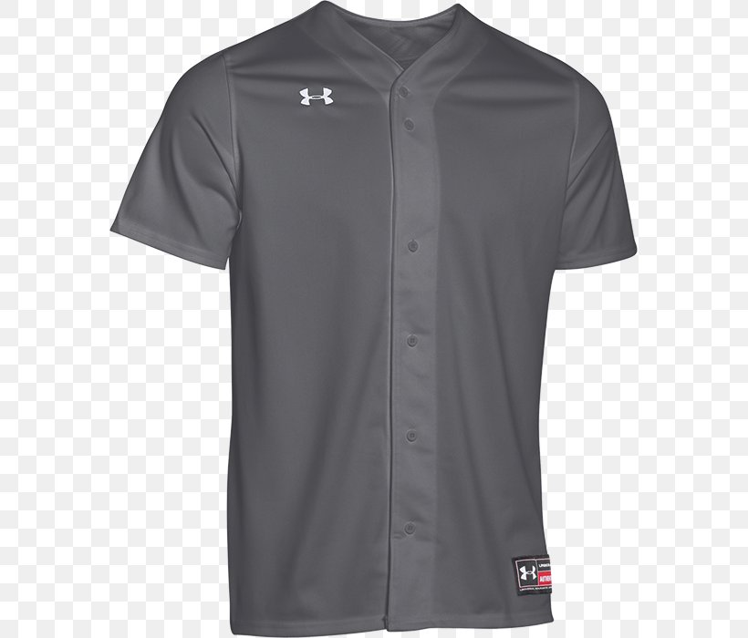T-shirt Baseball Uniform Jersey Under Armour, PNG, 579x700px, Tshirt, Active Shirt, Baseball, Baseball Uniform, Black Download Free