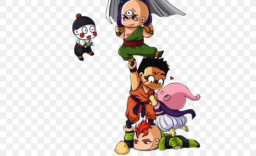 Goku Vegeta Gohan Videl Majin Buu, PNG, 500x500px, Goku, Akira Toriyama, Art, Bulma, Cartoon Download Free