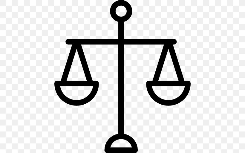 Measuring Scales Judge Justice, PNG, 512x512px, Measuring Scales, Area, Black And White, Icon Design, Judge Download Free
