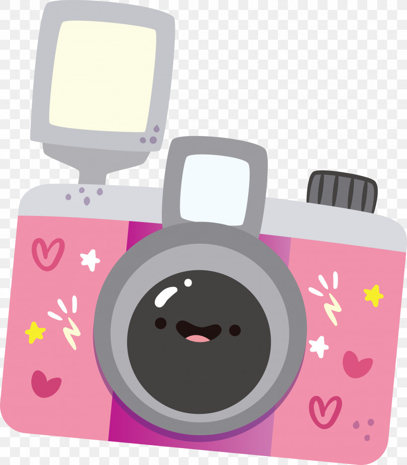 Pink M, PNG, 2627x3000px, Cartoon Camera, Pink M Download Free