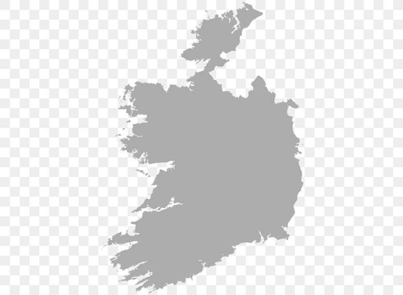 Republic Of Ireland Vector Graphics Blank Map Vector Map, PNG, 500x600px, Republic Of Ireland, Black, Black And White, Blank Map, Ireland Download Free