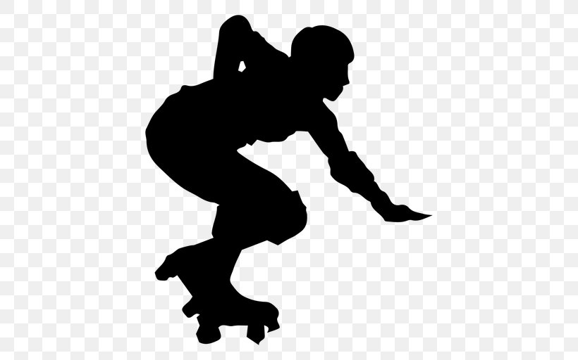 Silhouette Roller Skates Roller Skating In-Line Skates Ice Skating, PNG, 512x512px, Silhouette, Aggressive Inline Skating, Arm, Artistic Roller Skating, Black Download Free