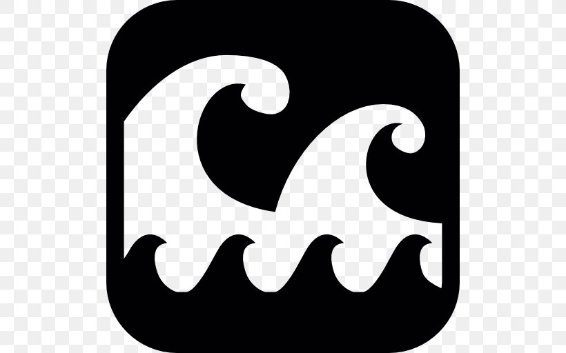 Wind Wave Sea, PNG, 512x512px, Wind Wave, Black, Black And White, Logo, Monochrome Download Free