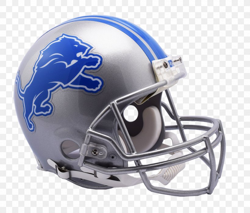 Detroit Lions NFL American Football Helmets Riddell, PNG, 1000x854px, Detroit Lions, American Football, American Football Helmets, Barbiquejo, Bicycle Clothing Download Free