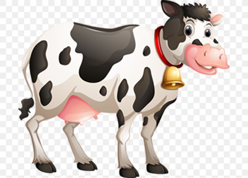 Dairy Cattle Cowbell Clip Art, PNG, 698x588px, Dairy Cattle, Animal Figure, Animal Husbandry, Bell, Cartoon Download Free