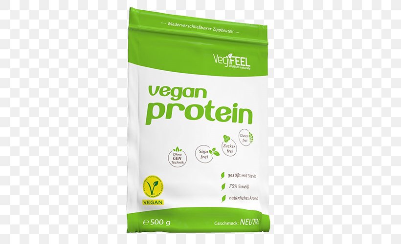 Eiweißpulver Veganism Soy Protein Dietary Supplement, PNG, 500x500px, Veganism, Brand, Casein, Dietary Supplement, Green Download Free