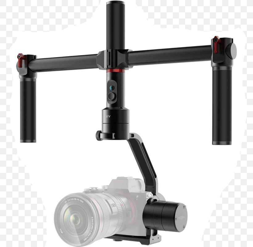 Gimbal Camera Stabilizer Panasonic Lumix DC-GH5 Mirrorless Interchangeable-lens Camera Sony α7 II, PNG, 800x800px, Gimbal, Camera, Camera Accessory, Camera Stabilizer, Canon Download Free