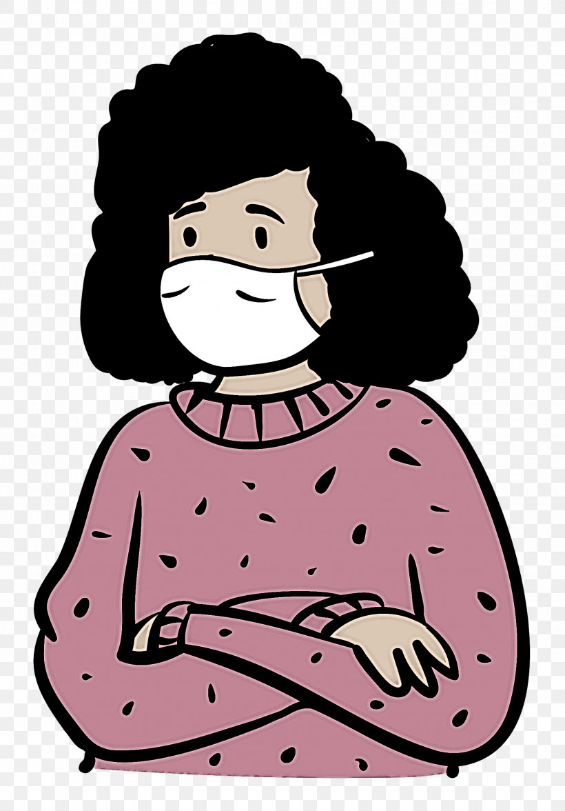 Woman Medical Mask Coronavirus, PNG, 1742x2500px, Woman, Cartoon, Coronavirus, Face, Facial Expression Download Free