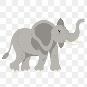 African Elephant Cartoon Illustration, PNG, 1000x1000px, African ...