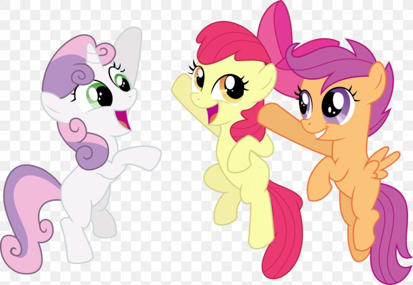 Apple Bloom Pony Cutie Mark Crusaders Scootaloo Sweetie Belle, PNG, 1074x743px, Watercolor, Cartoon, Flower, Frame, Heart Download Free