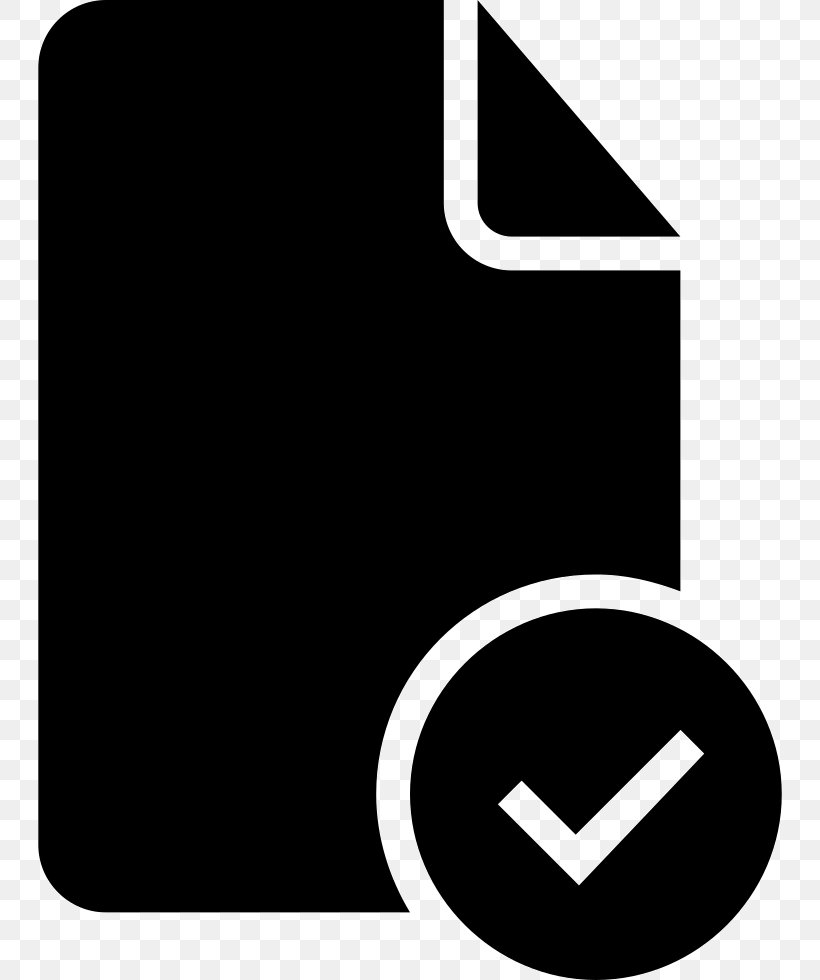 Check Mark Symbol Document Tag, PNG, 744x980px, Check Mark, Black, Black And White, Brand, Character Download Free