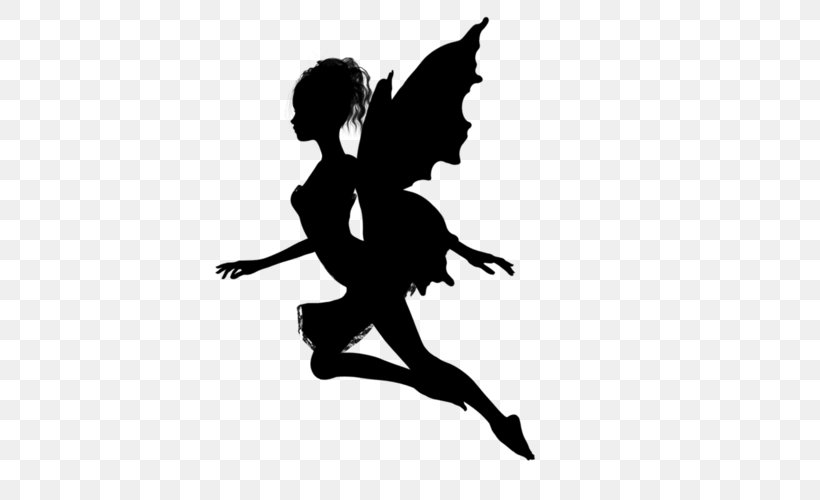Fairy Silhouette Stock Photography Clip Art, PNG, 500x500px, Fairy, Art, Ballet Dancer, Black, Black And White Download Free