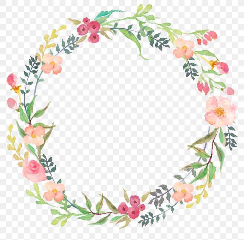 Watercolour Flowers Wreath Clip Art, PNG, 800x804px, Watercolour Flowers, Artificial Flower, Body Jewelry, Christmas, Craft Download Free