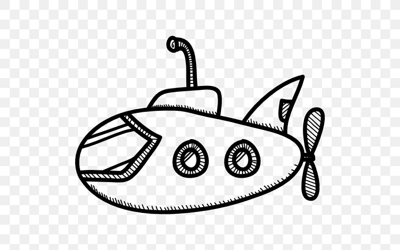 Submarine Ship Drawing Vehicle Clip Art, PNG, 512x512px, Submarine, Artwork, Black And White, Child, Coloring Book Download Free