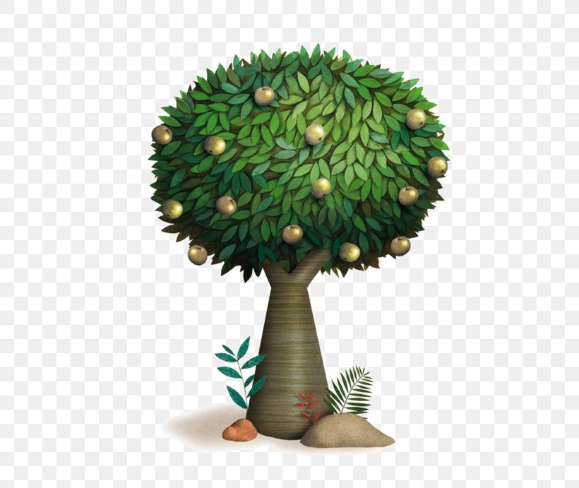 Tree Illustrator Illustration, PNG, 600x691px, Tree, Apples, Art, Blog, Flowerpot Download Free