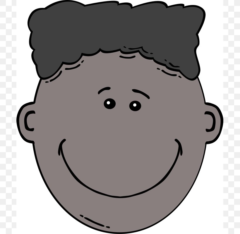 Smiley Face Clip Art, PNG, 707x800px, Smiley, Area, Black And White, Boy, Cartoon Download Free