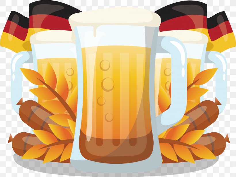 Wheat Beer Oktoberfest Germany German Cuisine, PNG, 3778x2831px, Beer, Alcoholic Beverage, Bar, Beer Festival, Beer Glass Download Free