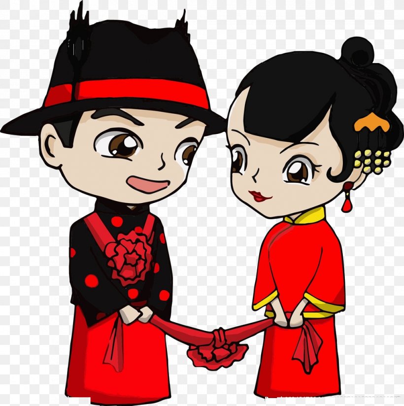 Bridegroom Chinese Marriage Cartoon, PNG, 1018x1024px, Bridegroom, Animation, Art, Boy, Bride Download Free