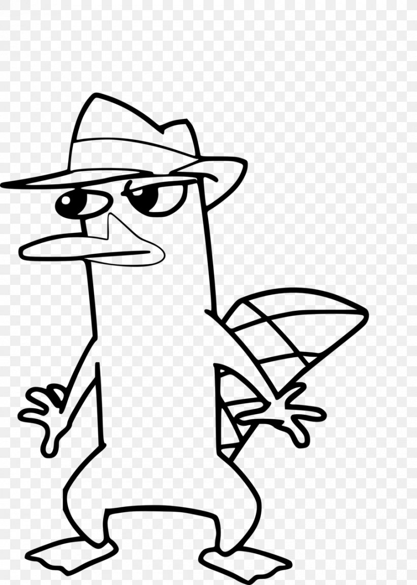 Perry The Platypus Coloring Book Dr. Heinz Doofenshmirtz Candace Flynn, PNG, 900x1263px, Perry The Platypus, Animated Series, Art, Artwork, Beak Download Free