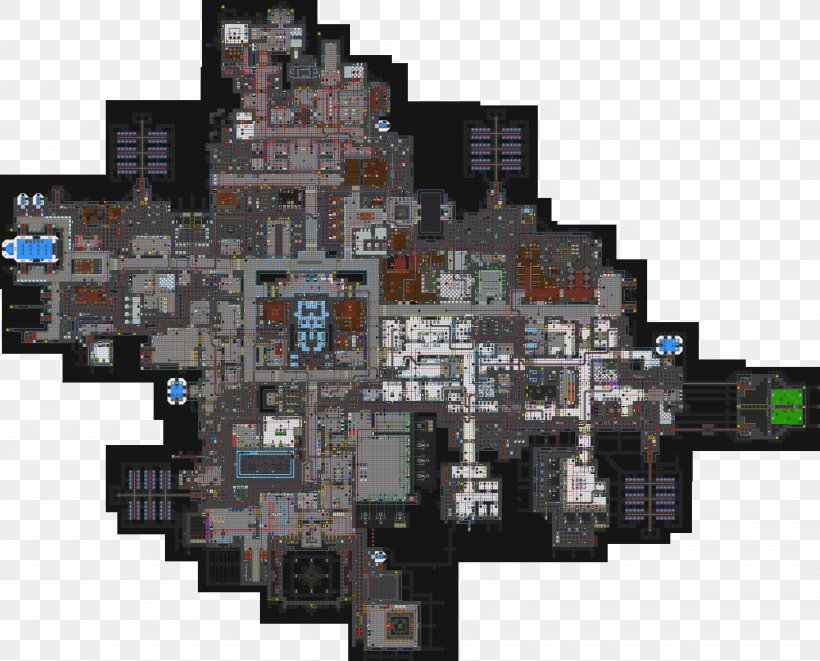 Space Station 13 Map Floor Plan, PNG, 6820x5500px, Space Station 13, Bagel, Electronics, Fandom, Floor Plan Download Free