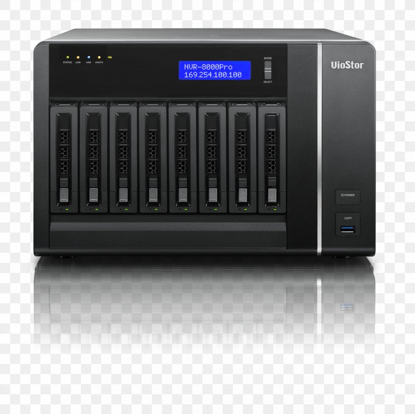 VioStor Network Video Recorder VS-8148U-RP Pro+ QNAP Systems, Inc. Network Storage Systems Closed-circuit Television, PNG, 2585x2584px, Network Video Recorder, Audio Receiver, Backup, Closedcircuit Television, Computer Hardware Download Free