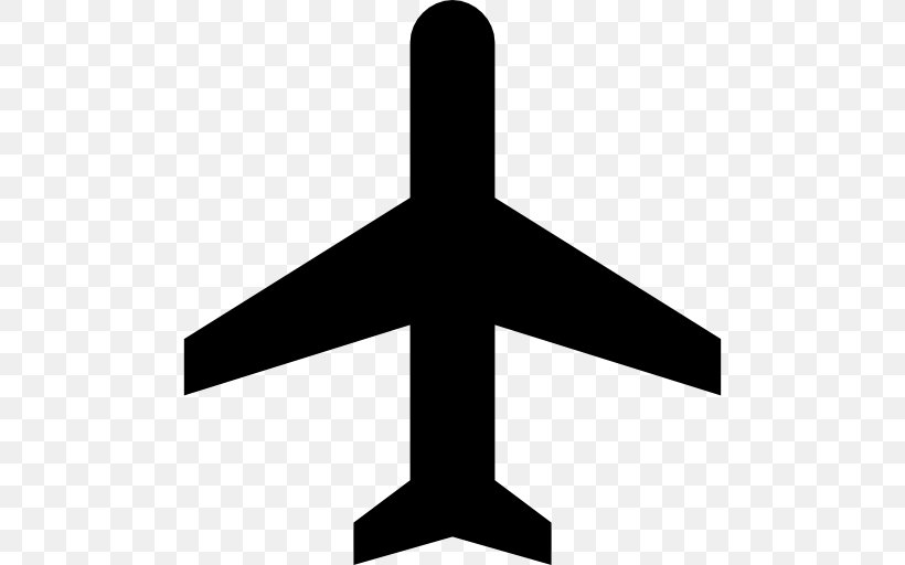 Airplane Mode Symbol, PNG, 512x512px, Airplane, Aircraft, Airplane Mode, Black And White, Flat Design Download Free