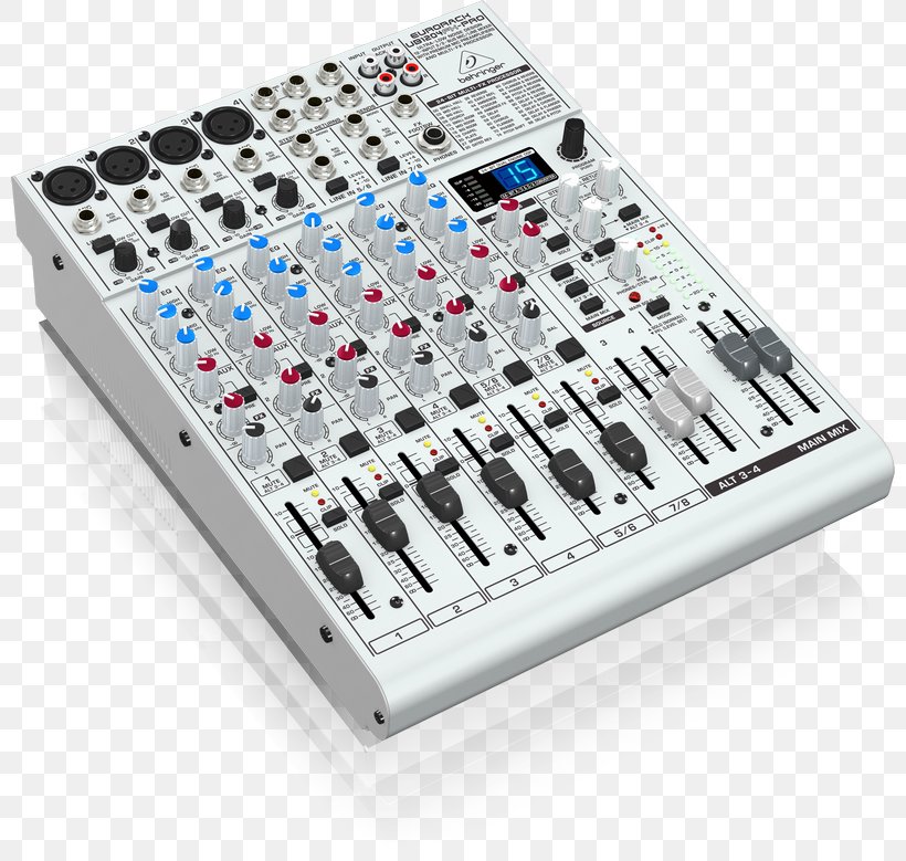Audio Mixers Microphone Behringer UB1204FX-PRO Mixer Mixer, PNG, 800x779px, Watercolor, Cartoon, Flower, Frame, Heart Download Free