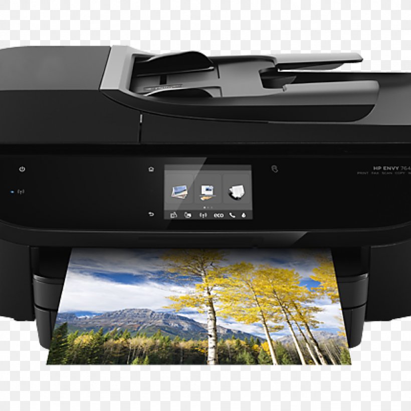 Hewlett-Packard Multi-function Printer HP ENVY 7640, PNG, 1024x1024px, Hewlettpackard, Computer, Device Driver, Dots Per Inch, Electronic Device Download Free