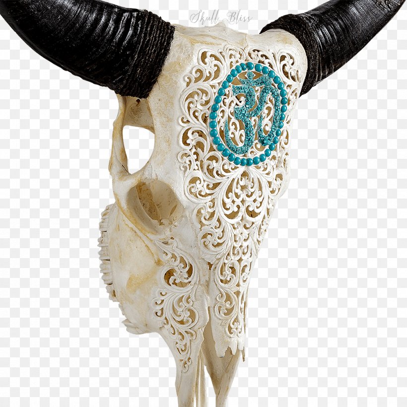 Animal Skulls Turquoise Cattle XL Horns, PNG, 1000x1000px, Animal Skulls, Animal, Balinese People, Cart, Cattle Download Free