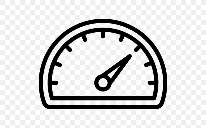 Car Speedometer Royalty-free, PNG, 512x512px, Car, Area, Black And White, Flat Design, Line Art Download Free