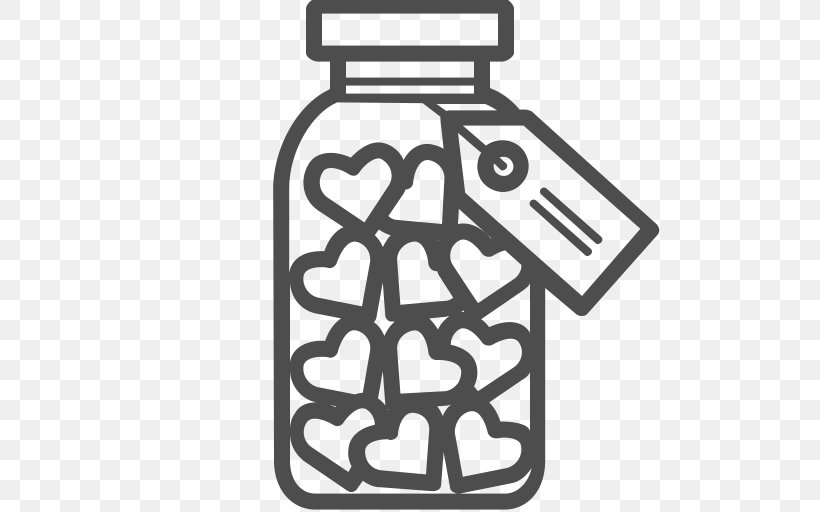Emoji Heart, PNG, 512x512px, Mason Jar, App Store, Black And White, Fictional Character, Ipod Download Free