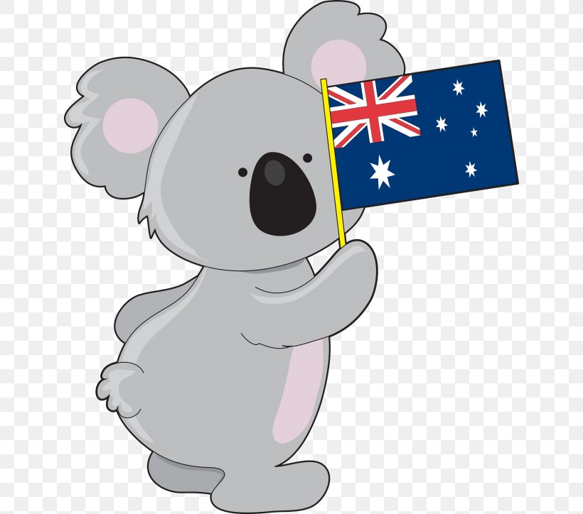 Koala Flag Of Australia Clip Art, PNG, 640x724px, Watercolor, Cartoon, Flower, Frame, Heart Download Free