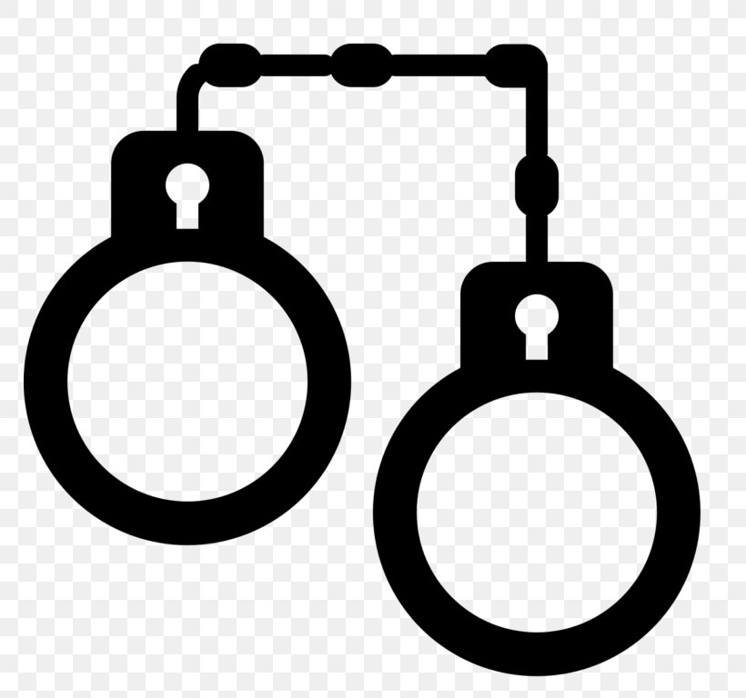 Handcuffs Police Clip Art, PNG, 768x768px, Handcuffs, Arrest, Black And White, Crime, Criminal Law Download Free